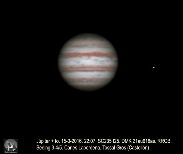 Júpiter 2015 - 2016 | Astronomía desde el Tossal Gros de Castellón